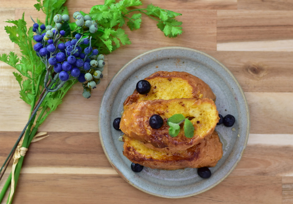 フランスパンのフレンチトースト